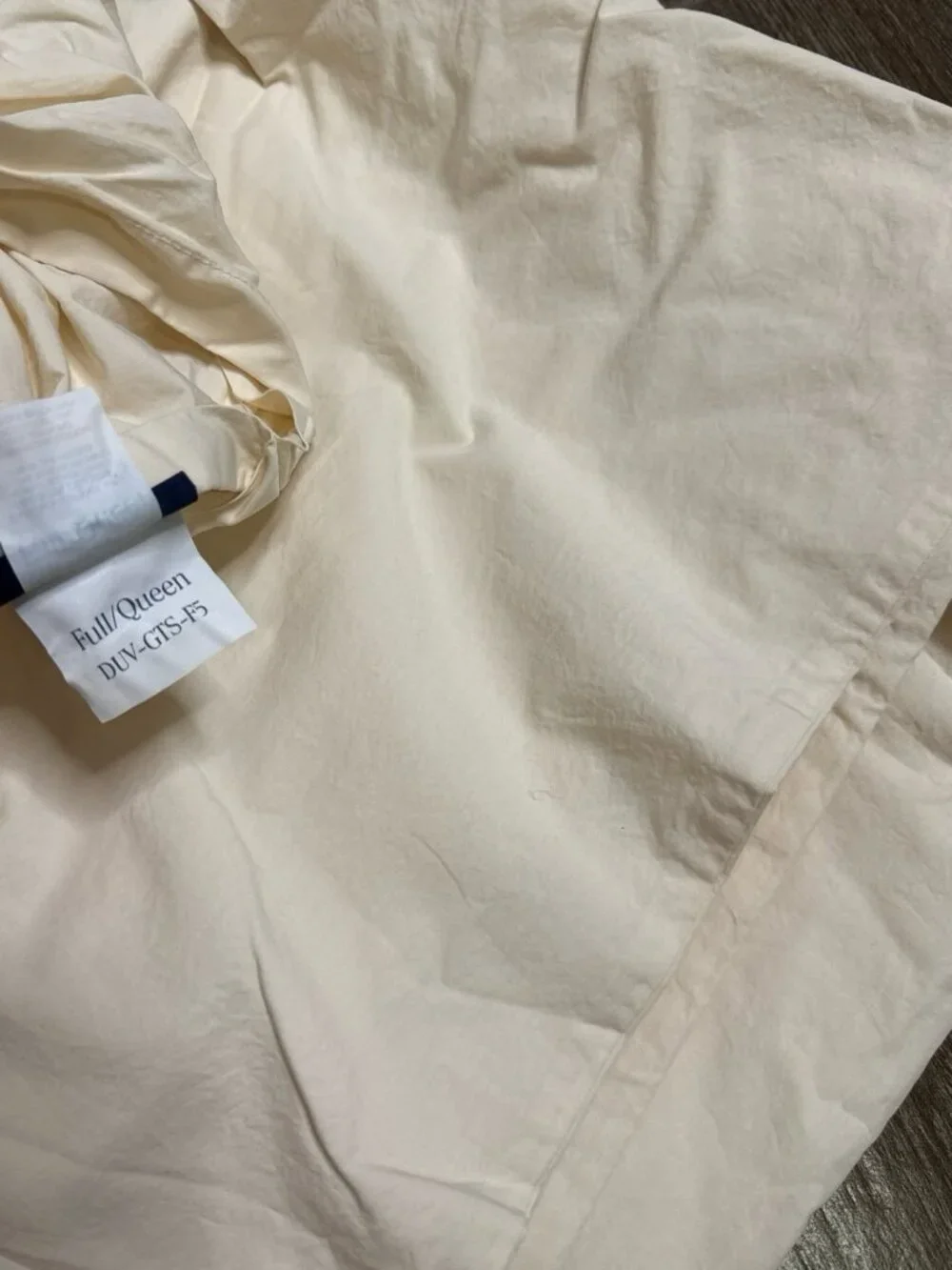New Brooklinen Organic cotton Duvet cover full queen size in Vanilla